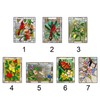Cardinal Stained Window Panel Glass Window Hanging For Wall Decoration