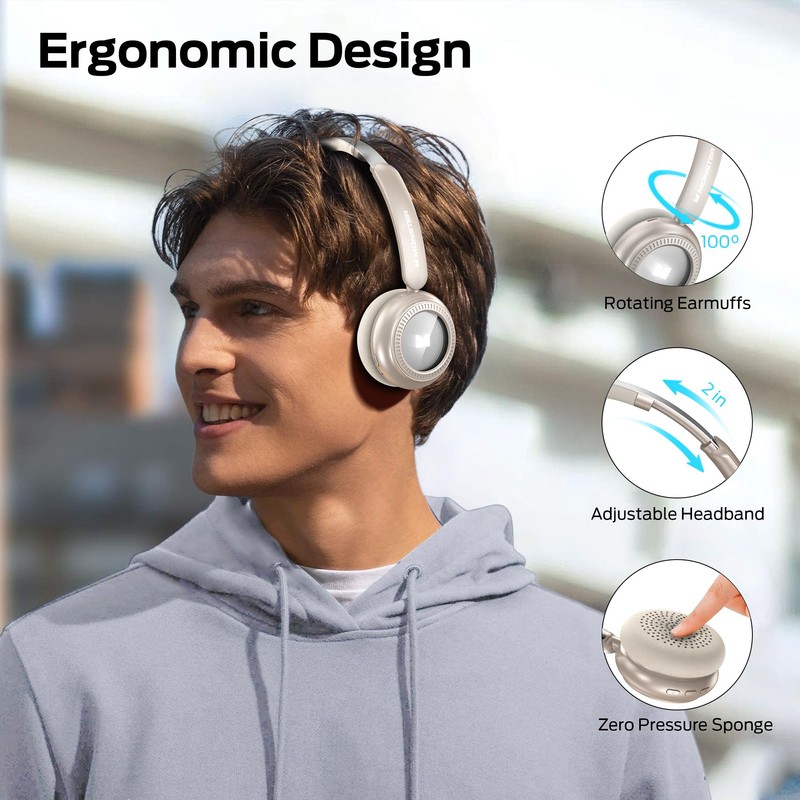 Monster N-Tune MINI 01 Bluetooth Headphones - Bluetooth 6.0 On-Ear