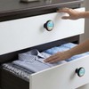 Yiruhe 4 Pack Beach Dolphin Cabinet Knobs Pulls, Crystal Glass
