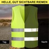 Molijysp Pack of 4 High Visibility Vests Car Reflective Safety