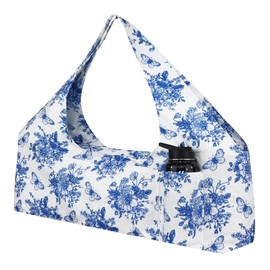 jswuffx Large Yoga Mat Bag Yoga Bags and Carriers Fits All You Stuff and Most Size Mats, Yoga Tote Bag with YogaMat Strap, Elastic Pockets and Zipper Pockets