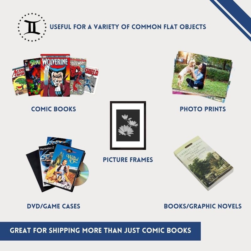 Gemini Comic Book Mailers | 10.75x7.5x1 Inch - Pack of