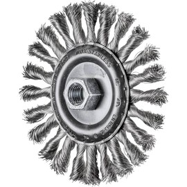 PFERD COMBITWIST Round Brush Braided RBG | Diameter 125 x 12 mm M14 Stainless Steel Wire Diameter 0.35 | 43303053 - for Angle Grinders