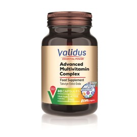 Validus Premium Advanced Multivitamin Complex with Essential Vitamin C, Vitamin D and E, Vitamin K, Vitamin B12, B6, B5, B2, B1, Magnesium, Iron, Zinc Supplements, Gluten-Free - 30 Capsules