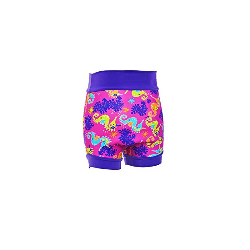 Zoggs Reusable Neoprene Baby Swim Nappy (Pink/Purple) 3-6 Months 4-7kg
