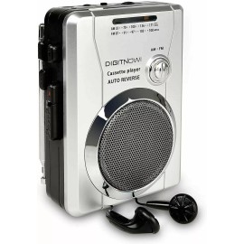 Digitnow! AM/FM Portable Pocket Radio and Voice Audio Cassette Recorder Built-in Speaker