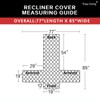 Easy-Going Recliner Sofa Slipcover Reversible Sofa Cover Water Resistant Couch