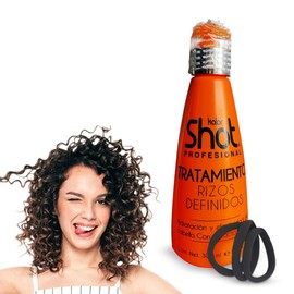 Tratamiento Rizos Definidos Para Método Curly Sin Sulfatos con Sello de Seguridad, Funciona Como Crema Para Peinar con Hidratación Profunda y Activador de Rizos + Donitas Para Cabello ALFAMAR