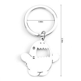 MUCOOS Cute Shark Keychain,Ocean Keychain, Shark Gifts for Shark Lovers, Ideal for Keys, Bags, Phone, Keychain gift for Christmas, birthdays, Anniversaries,Valentine's Day,and parties