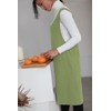 AOBBYBBS Cotton Linen Japanese Apron Halter Cross Back Bandage X