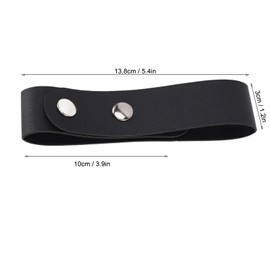 4-Piece Leather Whip Holster, Handmade Belt Loop Bull Whip Holder BullWhip Belt Holster for Cowboy Riding Whips