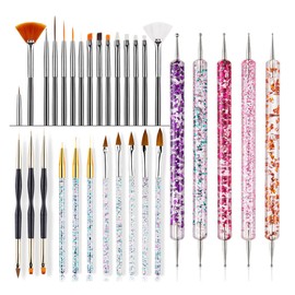 31 Piece Nail Brush Set for Women, Nail Art Tool Set, Nail Dotting Tools for Nail Extension, Nail Drawing Pen, Lightweight Precise Engraving Nail Art Brush Set for Nail Design