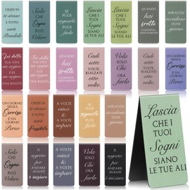 Dianelhall 30 Inspirational Magnetic Bookmarks for Students Teachers Offices Home Clips for Pages and Books Bookmarks with Motivational Quotes for Inspiration and Motivation when Reading