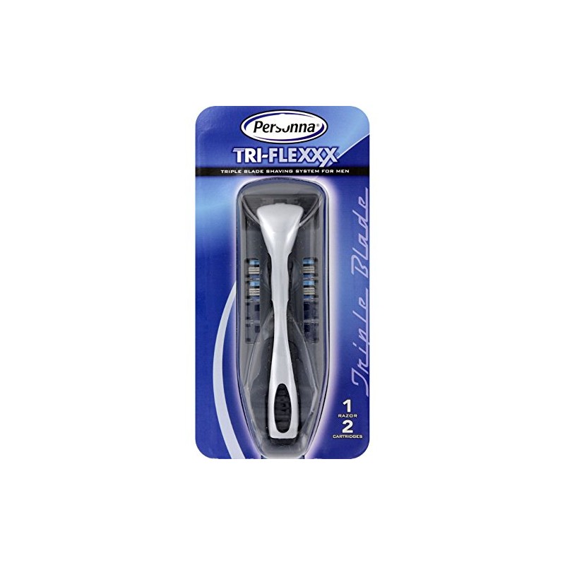 Personna Tri-Flexxx Triple Blade Shaving System for Men