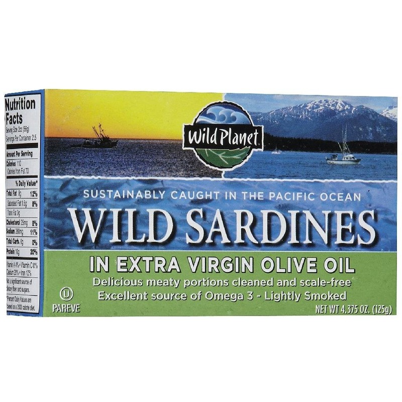 WILD PLANET Lightly Smoked Wild Sardines in Extra Virgin Olive