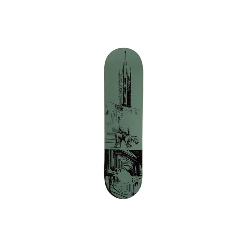 [CCS] Cathedral Skateboard Deck - Olive - 8.25"