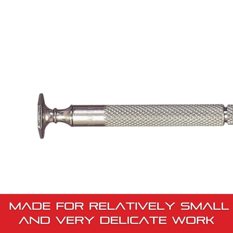 Starrett Jewelers Screwdriver with Knurled Grip and Nickel-plated Steel Bodies