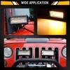 Auxbeam 7 Inch LED Light Bar, 300W 6 Modes Amber