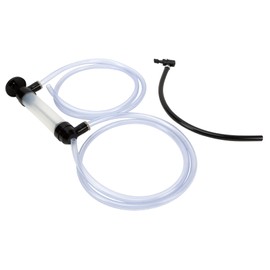 Performance Tool W1156 Grip Clip Transfer Pump/ Siphon Fluid Transfer Pump Kit for Water, Oil, Liquid, and Air, Black/Clear, 48-inch Hoses