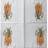 1 Paper Cocktail Decoupage Napkin Easter Bunny Spring Carrots Farmhouse