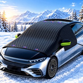 Magnetic Windshield Snow Cover for Winter Car Protection – PVC Frost and Ice Shield for Easier Cold-Weather Mornings