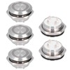 5Pcs Momentary Push Button Switch Metal Auto Reset Ultra Thin