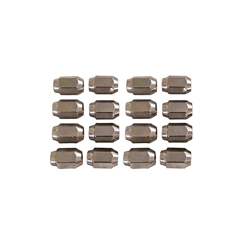 16 Pack of Chrome Lug Nuts 1/2-20 Size Club Car