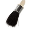 FMprofessional 23 cm 2 Ashtray Brushes, Light Wood, Glossy, Black,