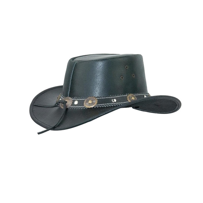 Black Jungle Reedley Leather Hat, Classic Western Hat, Cowboy Hat,