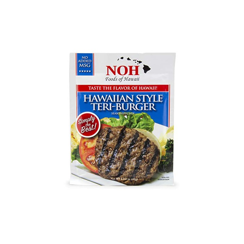 NOH Foods of Hawaii Hawaiian Style Teri-Burger Seasoning Mix -