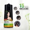 Shampoo Tinte Cubre Canas Negro Herbishh 400ml