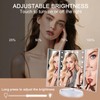 deweisn Floor Mount Tri-Fold Lighted Vanity Mirror with 21 LED