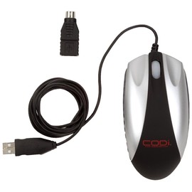 CODi 1300 DPI Optical Desktop Mouse, Black