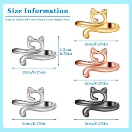 FOUSNOW 5 Pcs Crochet Ring, Adjustable Crochet Tension Rings, Yarn Ring for Finger Knitting Loop Accessories Tools, for Women Mother Grandma Present