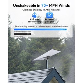 Starlink Gen 3 Pipe Adapter, Starlink Pole Mount, Starlink Mounting Kit, Starlink V3 Mount Plate Roof Mount for Starlink Standard Dish, Fits 1” to 2.1” Poles