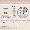 OHINGLT Strong Magnetic Necklace Clasps and Closures,Gold and Silver Plated