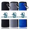 FINGER TEN 3 Pack Golf Towels Microfiber Waffle Pattern Tri-Fold