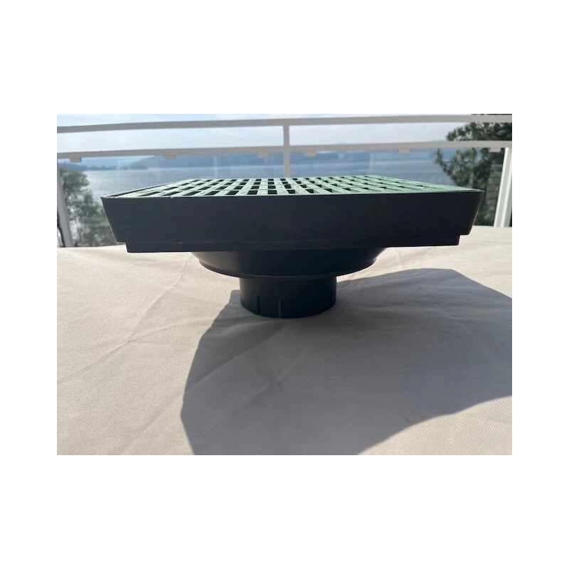 NDS 12-Inch Catch Basin w/Adapter +lock outlet adapter 3" 4"
