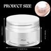 SATINIOR 6 Pack 1 oz Plastic Jars Containers with Lids
