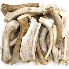 Big Dog Antler Chews - One Pound Pack of Sun-Aged Deer and Elk Antler Dog Bone Chews - Natural Healthy Long-Lasting Treat
