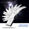 Stainless Steel Radius Fillet Gauge External Internal Concave Convex Measuring