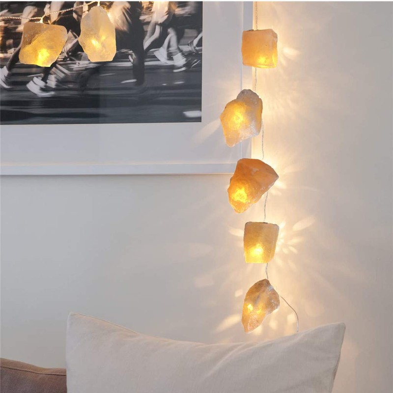 Himalayan Salt Light String for Bedroom with 20 Rock,11.5ft USB