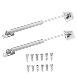 Pack of 2 Gas Spring Support Hinges 200N/44.09lb/20kg Gas Pressure Damper Hydraulic Gas Spring Gas Damper for Door Cabinets Kitchen Cabinet Bookcases