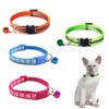 4 Pcs Cat Collars Safe Reflective Cat Collars with Bells