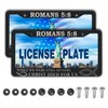 License Plate Frames Black and White License Plate Frame Jesus