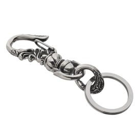 Artemis Classic ACK0054 Hook Carabiner Key Ring, Silver Accessories, Men's, Women's, Brand, Jewelry, Silver, Key Chain, Key Ring, Key Case, Stainless Steel, Silver