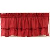 The_Curtain_Shop Stacey Solid Insert Valance 54Wx13L Red