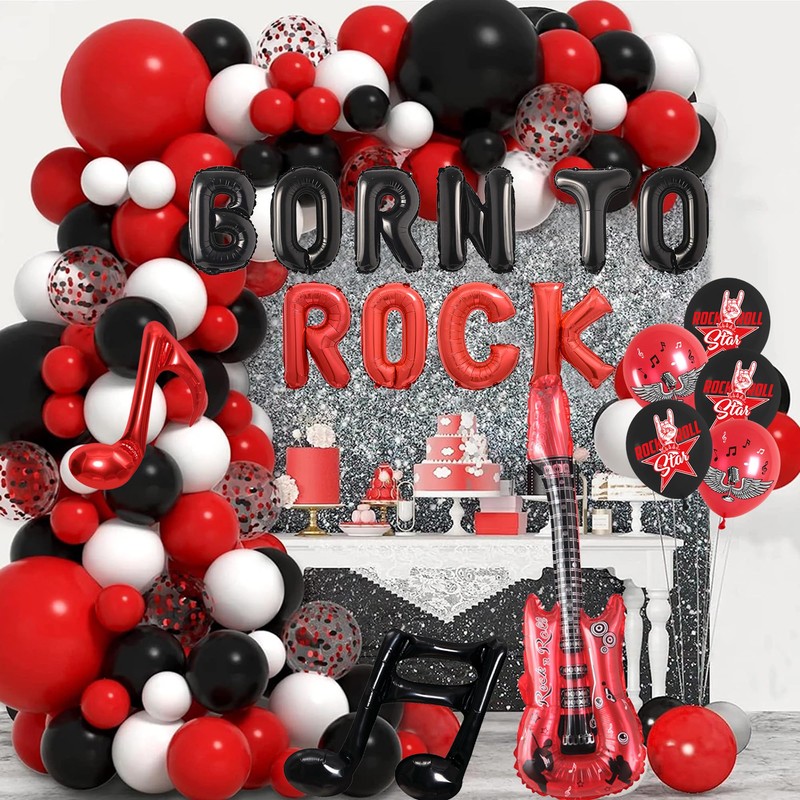 Music Theme Decoration Balloons (Born to Rock)