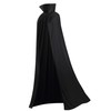 Stand Collar with Hood Reversible Cloak Masquerade Cape Costume, Black