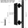 WOLFBIRD 30 cm Barn Door Handle, Sliding Door Pull Handle,